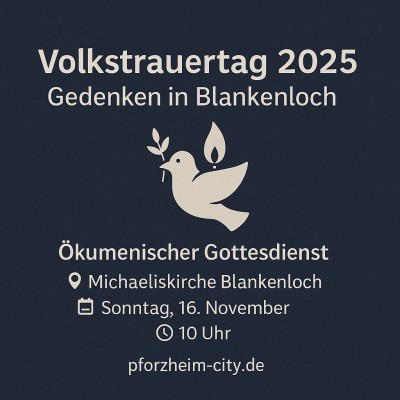 Volkstrauertag in Blankenloch: Gedenken für Frieden und Zusammenhalt